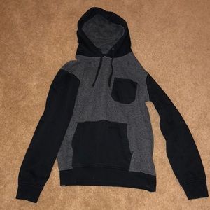 Gray and Black Hoodie